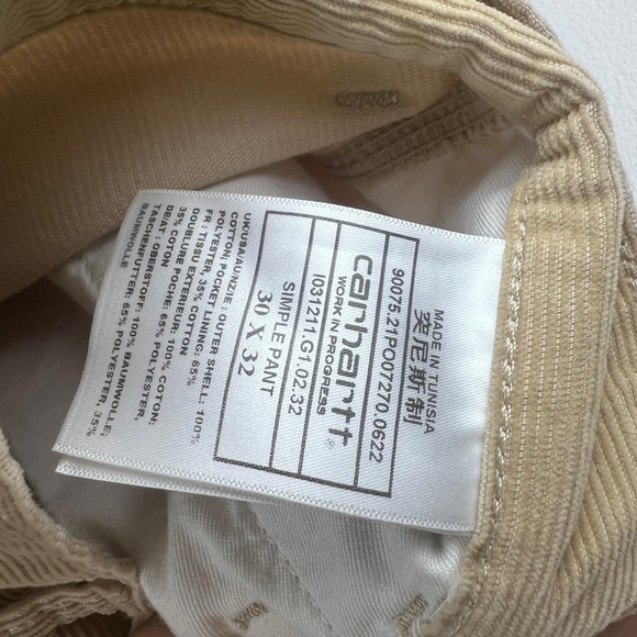 Carhartt WIP Simple Pant - Corduroy - Picture 4 of 6